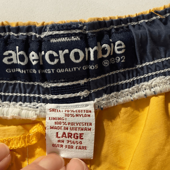 Abercrombie & Fitch Cargo Shorts Youth Size Large Vintage Beach Surf 90's - Picture 6 of 11